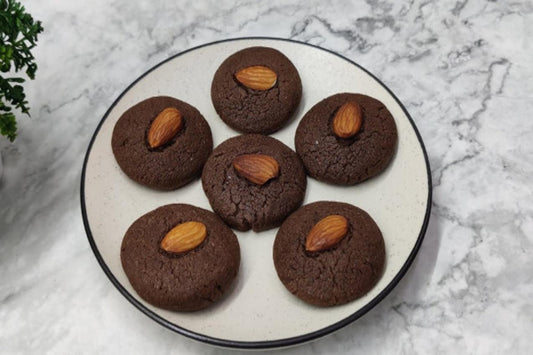 Atta Chocolate Cookies Recipe | Whole Wheat Jaggery Cookies with Nuts