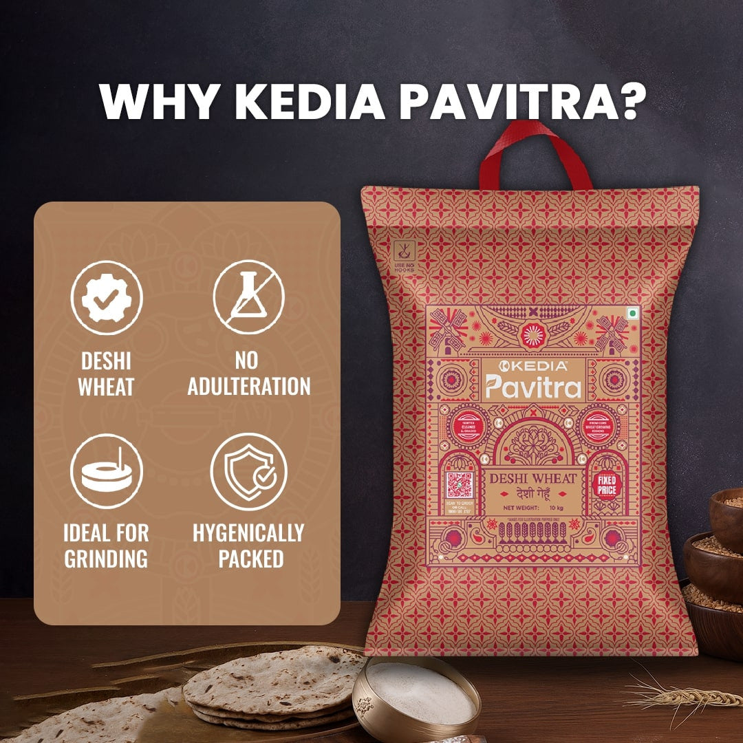 Deshi Wheat Grains (10 kg)