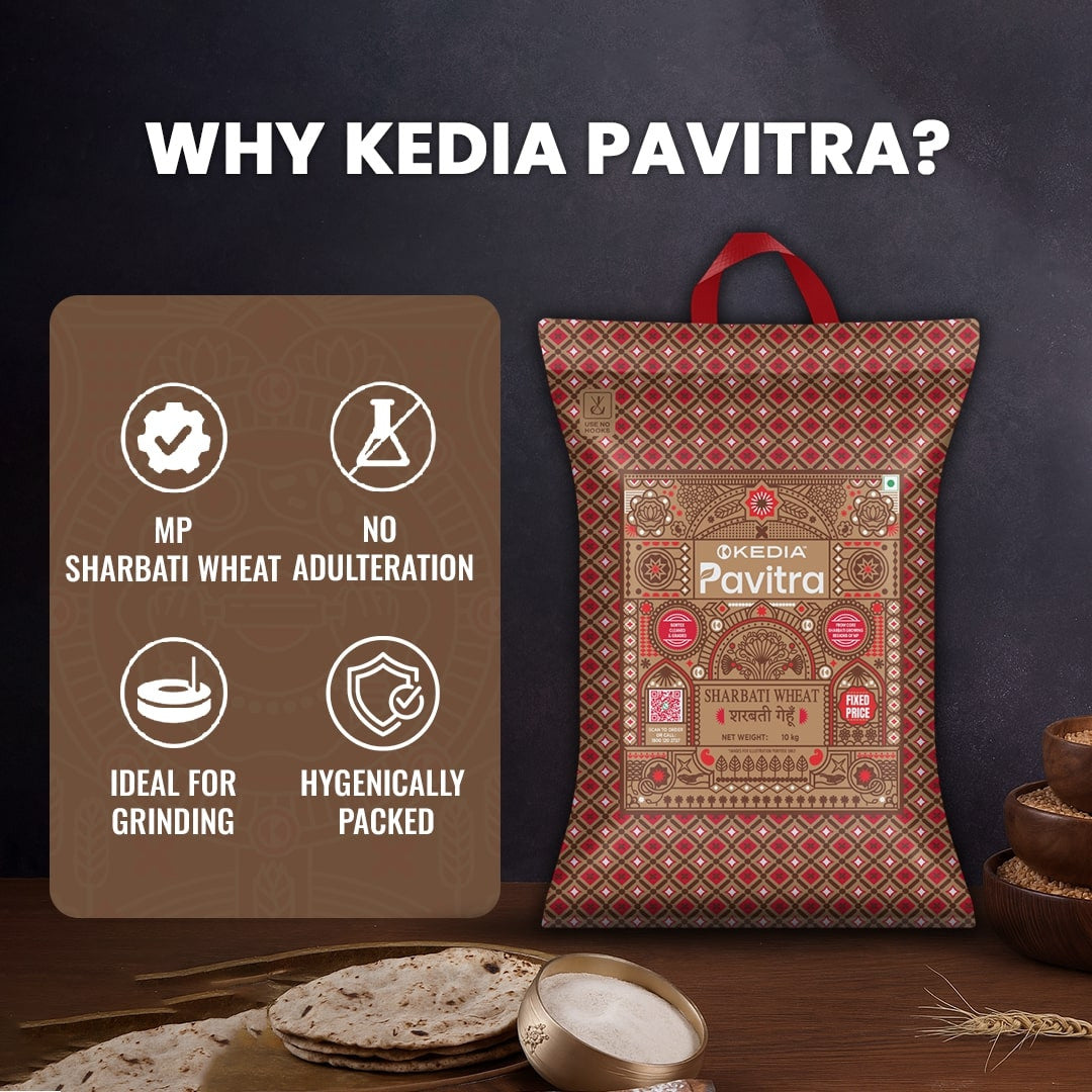 Sharbati Wheat Grains (10 kg)